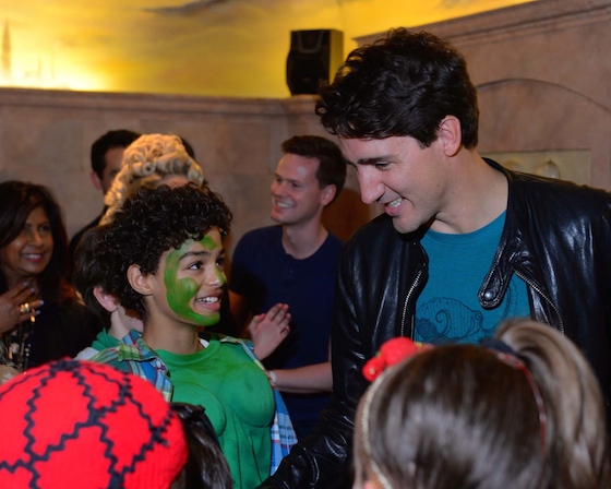 Prime Minister Justin Trudeau at MATILDA THE MUSICAL, at Toronto's Ed Mirvish Theatre. Photo: Tom Sandler