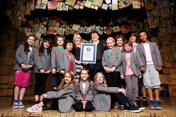 Guinness World Records 2013 book Matilda The Musical